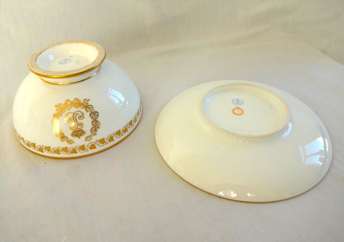 Sèvres: Louis Philippe’s Royal Bowl And Saucer At Trianon—porcelain, The Princes’ Service-photo-2