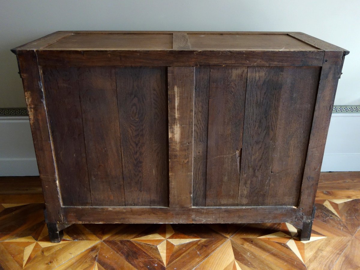 Marcion - "return From Egypt" Chest Of Drawers From The Empire Period, Made Of Mahogany And Gilded Bronze, Circa 1808-photo-6