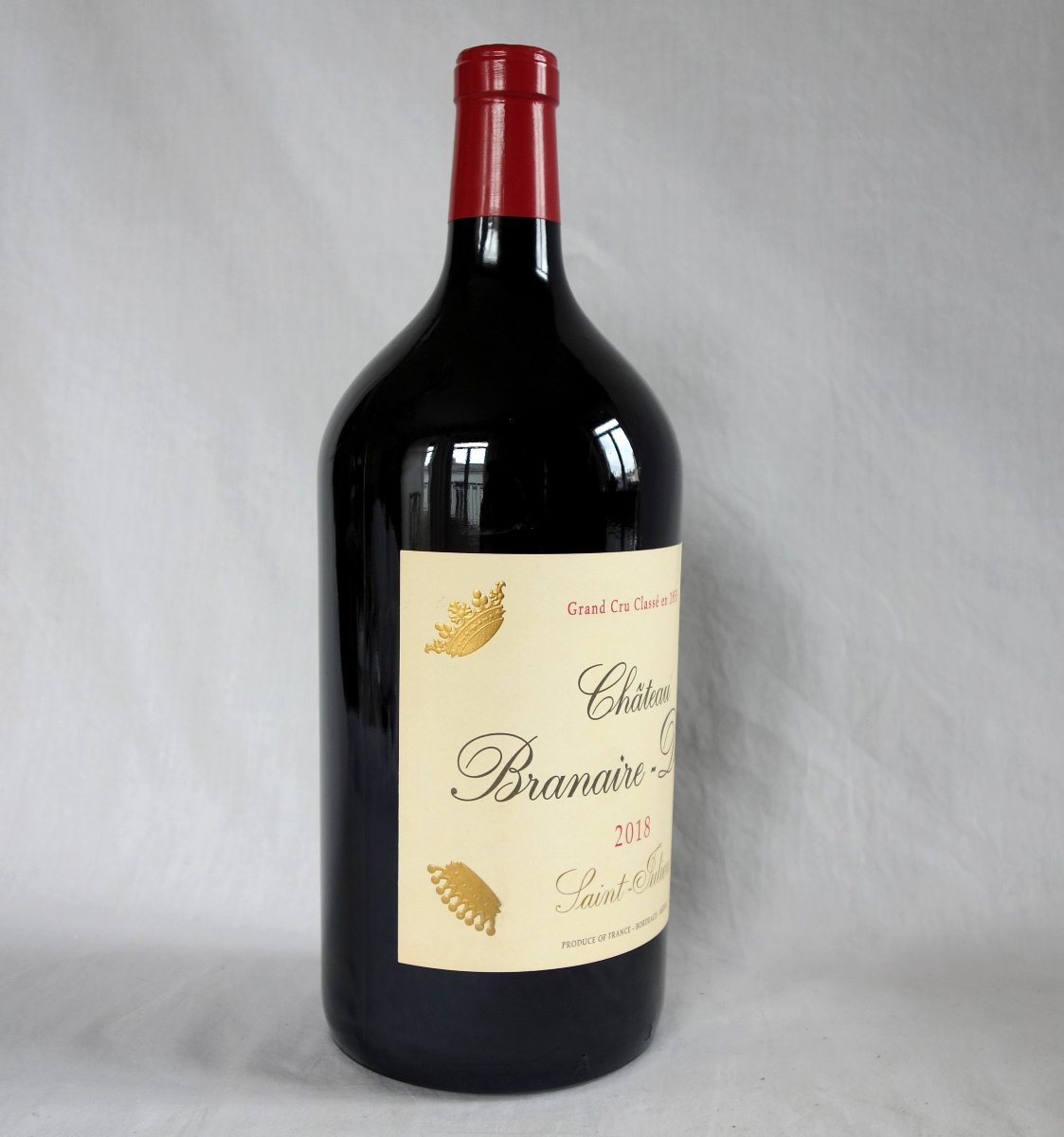 Bouteille Factice Jeroboam - Branaire Ducru 2018 4e Grand Cru Classé Saint Julien - décoration-photo-2