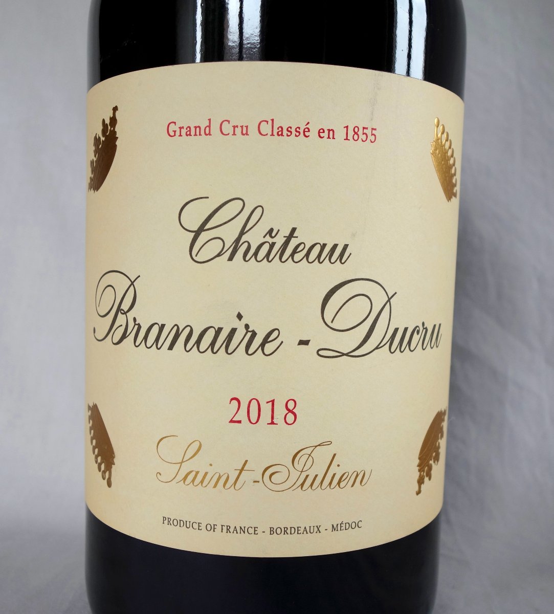 Bouteille Factice Jeroboam - Branaire Ducru 2018 4e Grand Cru Classé Saint Julien - décoration-photo-2