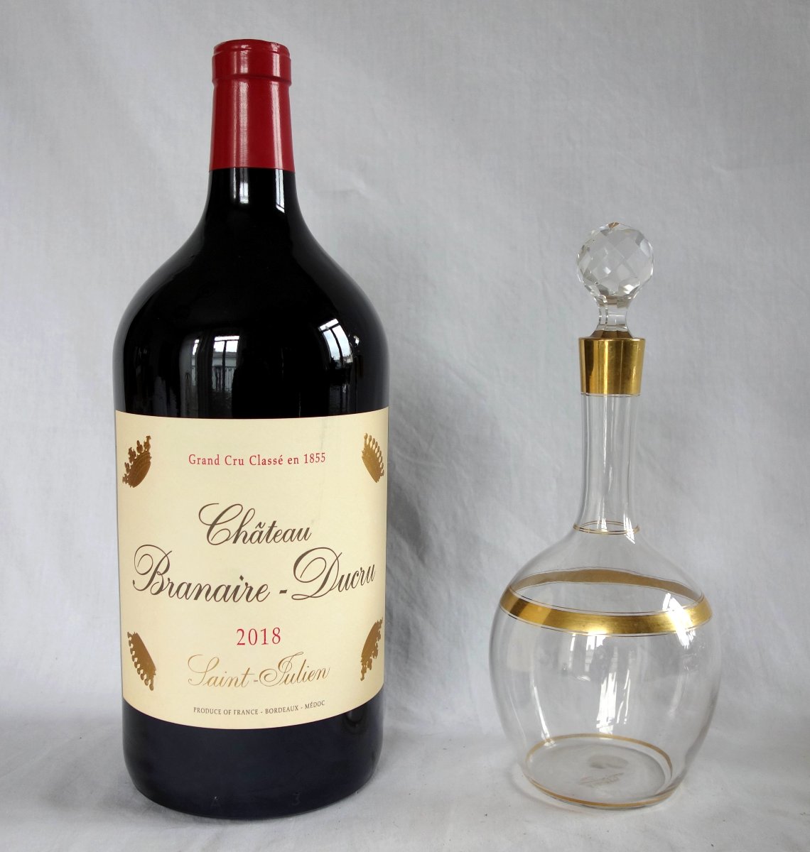 Bouteille Factice Jeroboam - Branaire Ducru 2018 4e Grand Cru Classé Saint Julien - décoration-photo-4