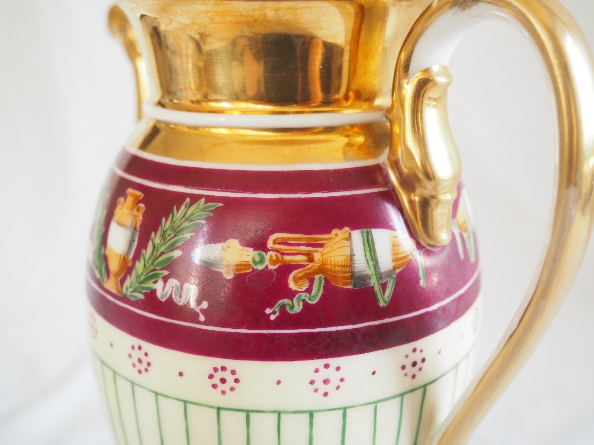 Coffee Pot, Porcelain From The Empire And Restoration Periods, Attributed To The Lebon Halley Manufactory -photo-8