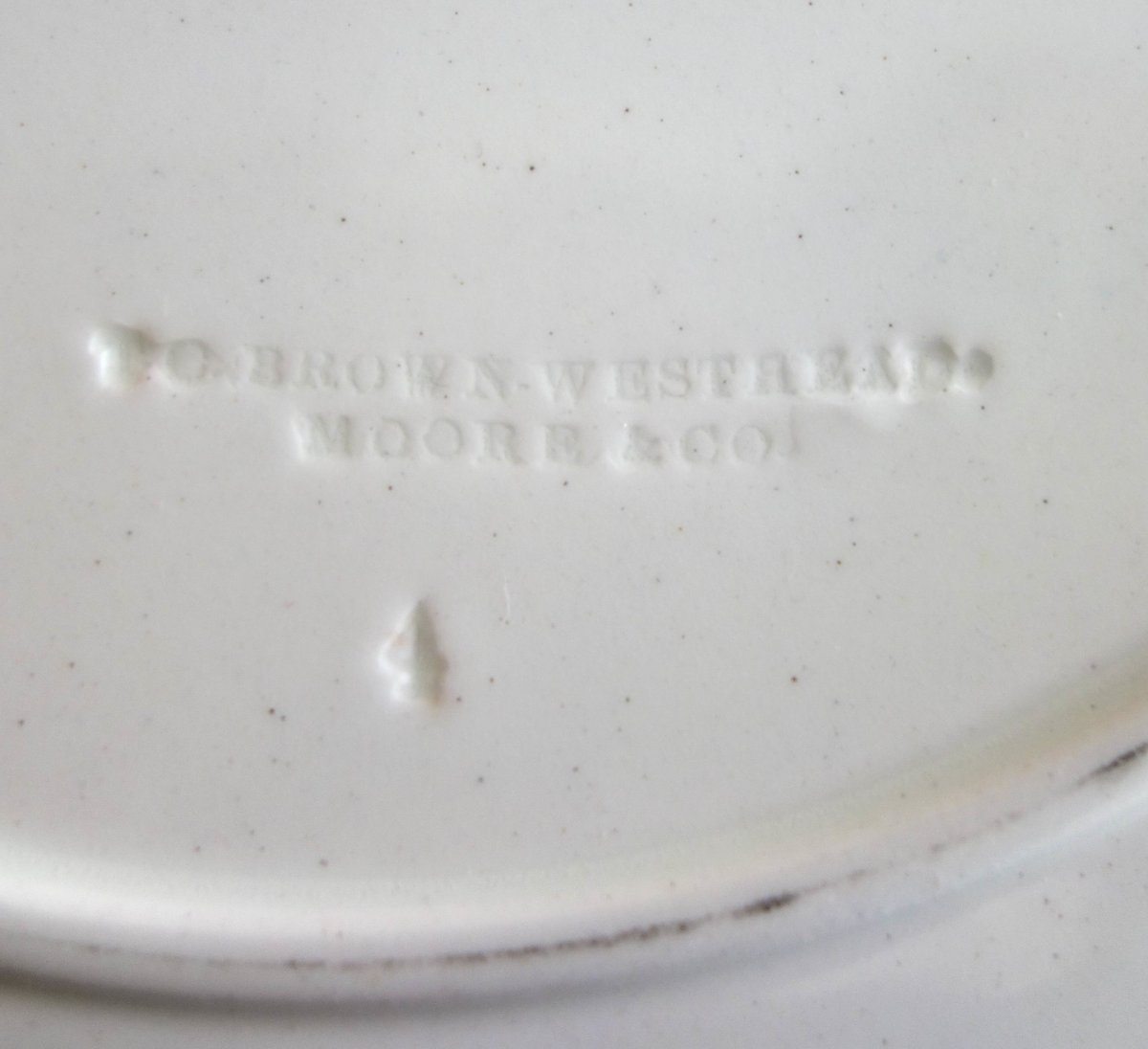 Galbert Family - Brown-westhead Moore & Co. Faience Tableware Set With Coat Of Arms, 46 Pieces-photo-5