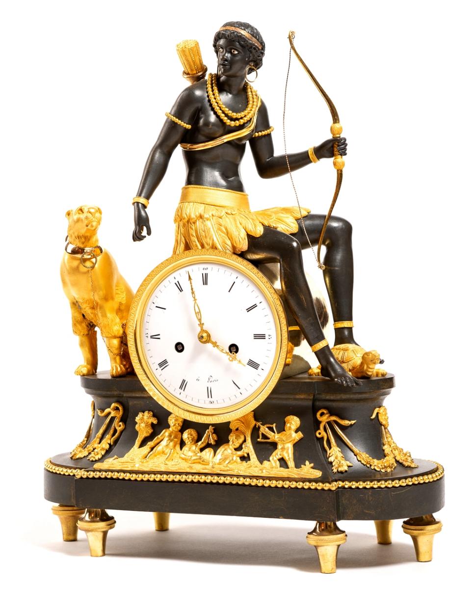 Pendule Au Nègre, Allegory Of Africa - Directoire Circa 1800