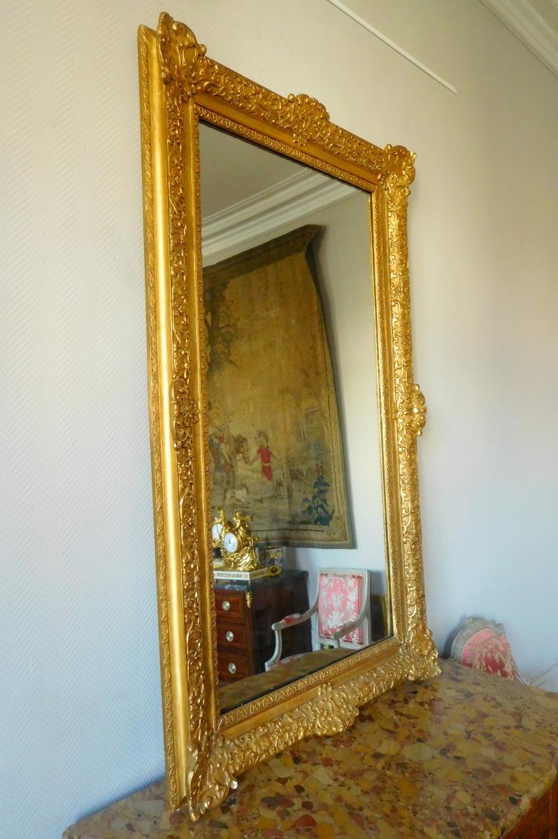  Louis XIV - Regence Style Gild Mirror - 160 X 96cm-photo-4