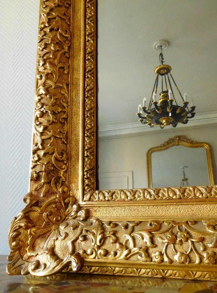  Louis XIV - Regence Style Gild Mirror - 160 X 96cm-photo-7