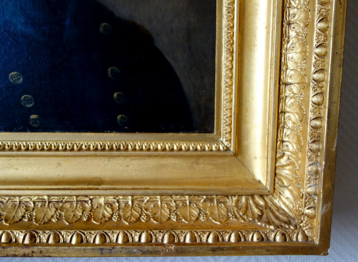 Portrait Of A Student From The Imperial High School Under The Empire, Hst Attributed To Van Gorp-photo-4