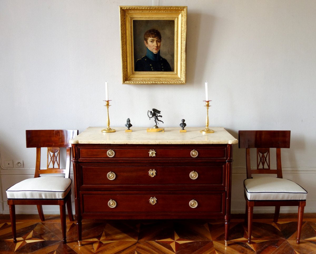 Portrait Of A Student From The Imperial High School Under The Empire, Hst Attributed To Van Gorp-photo-8
