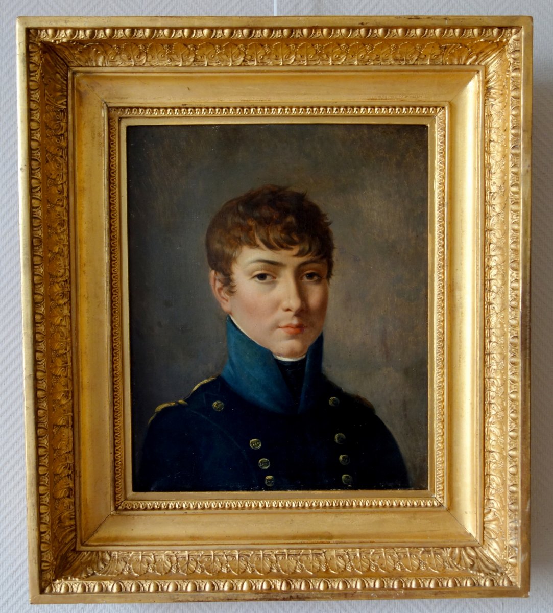 Portrait Of A Student From The Imperial High School Under The Empire, Hst Attributed To Van Gorp