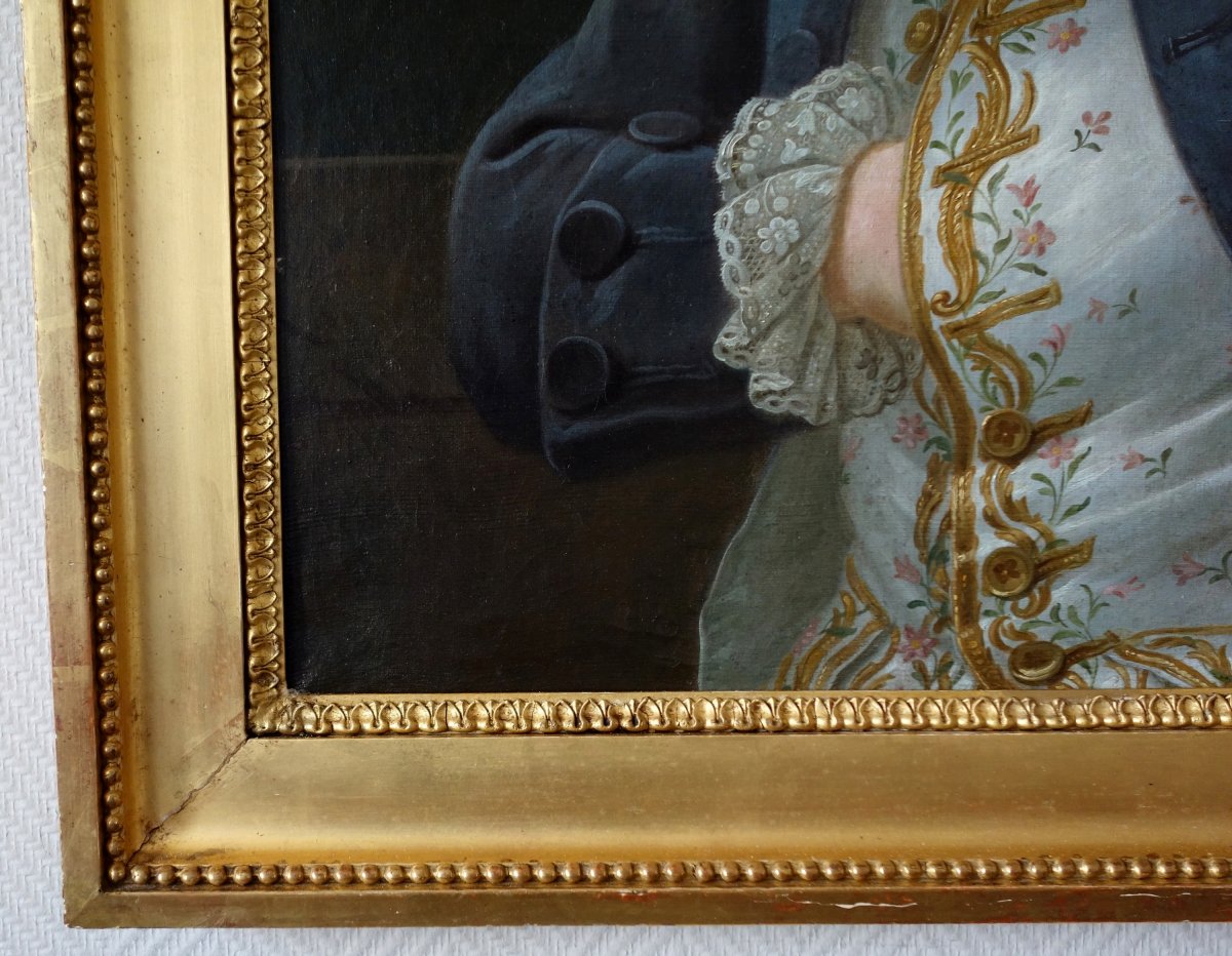 Grd Portrait De Gentilhomme d'époque Louis XVI Louis Béra Comte de Latran Hst 73 X91,5cm-photo-4