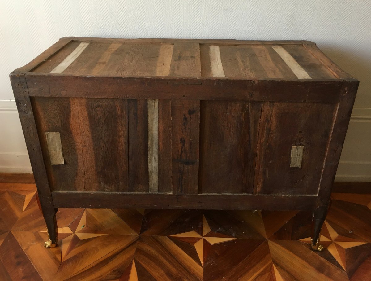 Commode Parisienne En Marqueterie d'époque Transation Circa 1770-photo-8