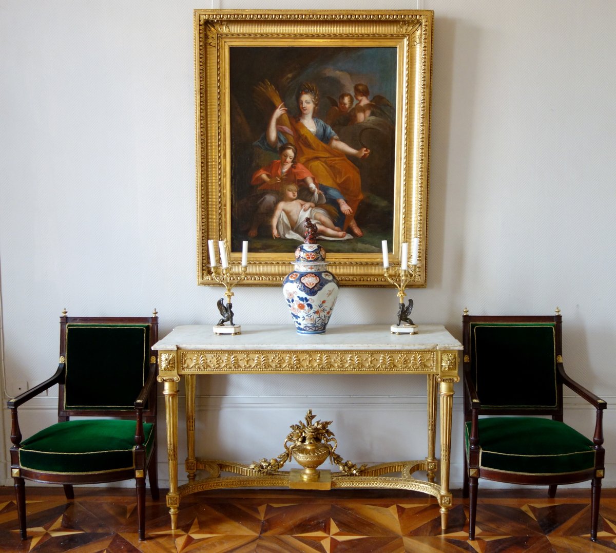 Pair Of Directoire Mahogany And Ormolu Armchairs Attributed To Jacob, Late 18th Century-photo-7