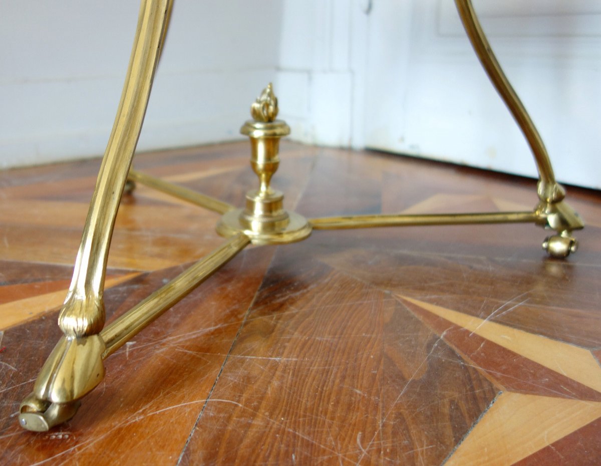Louis XVI Ormolu And Marble Tea Table - Circa 1790-1800 -photo-1