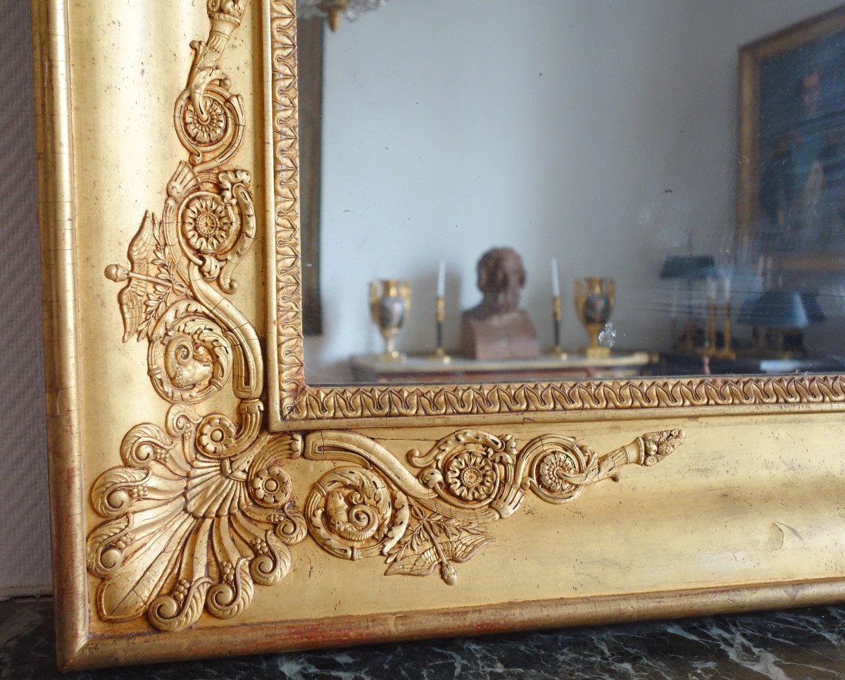 Spectacular Empire Mirror - Gilt Wood - 195x128cm-photo-1