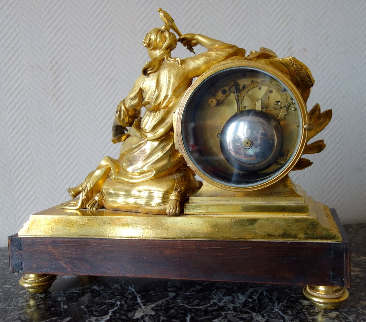 Lepeaute Horloger Du Roi - Greek Style Clock Under Study & Au Temps - Louis XV Period - Ca 1770-photo-5