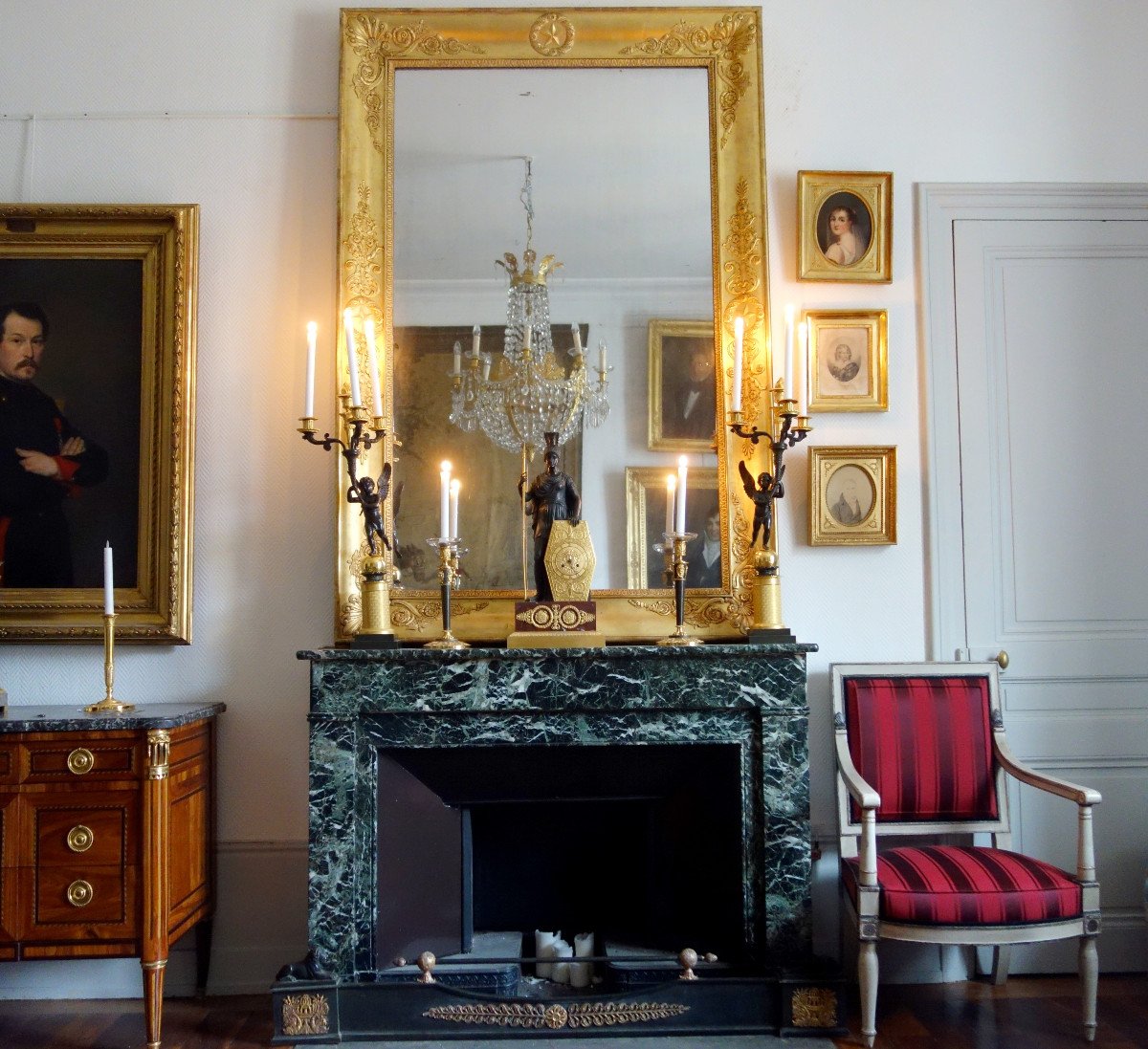 Empire Ormolu Mantel Bar, Gilt Bronze (ormolu) - France, Early 19th Century-photo-8