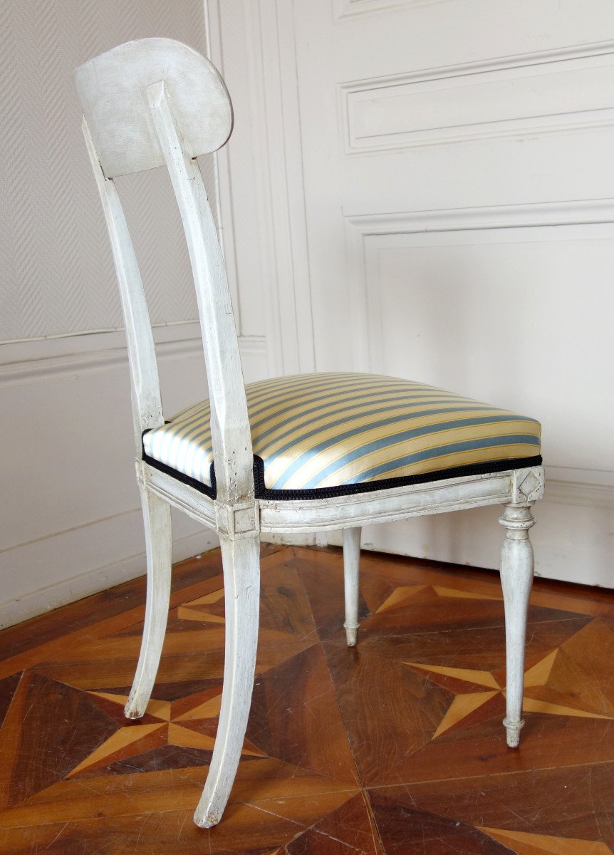 Pair Of Elegant Etruscan Chairs From The Directoire Period In The Taste Of Jacob-photo-4