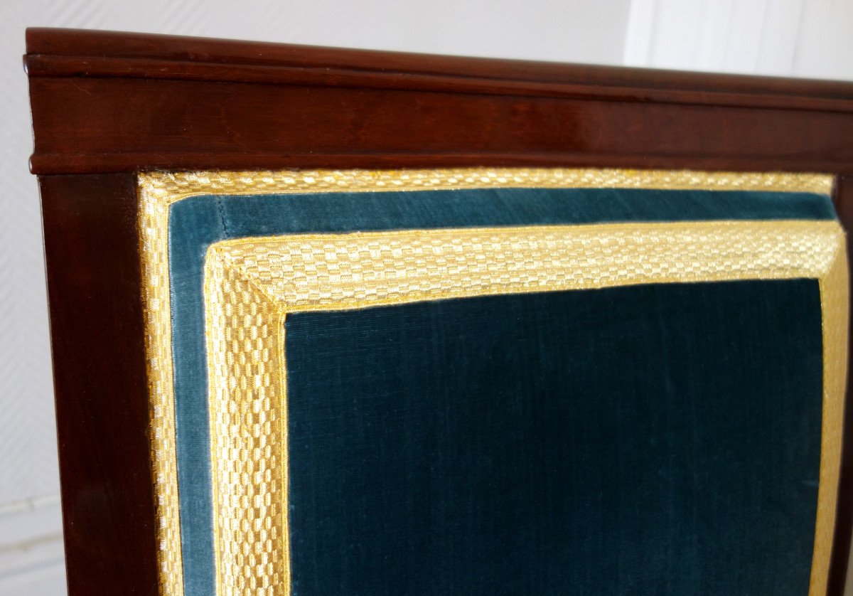 Mahogany Empire Chair From The Chateau De Compiegne And The Elysée Palace-photo-2