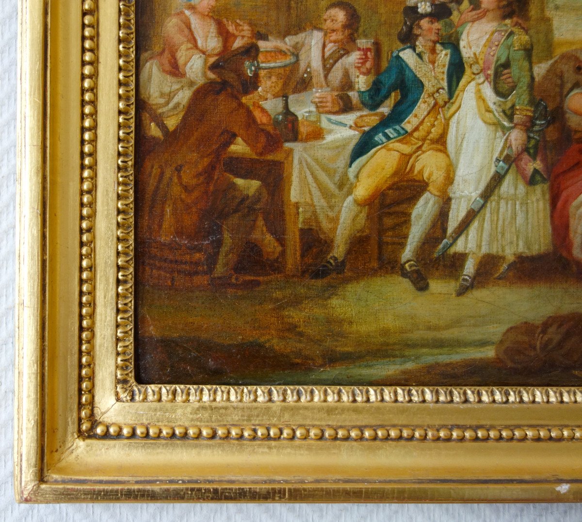 18th Century French School, Picturesque Scene At The Inn Circa 1780-photo-3