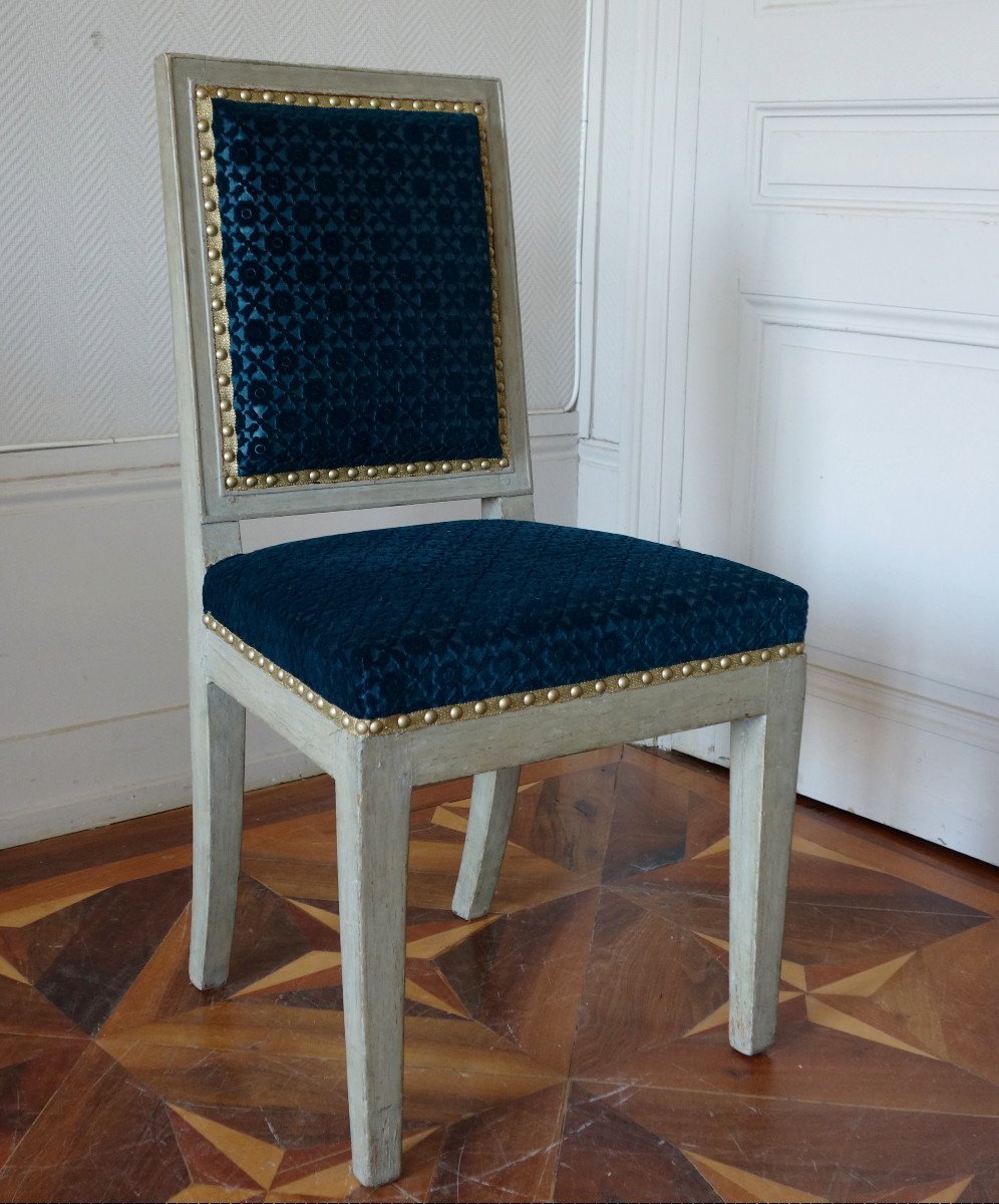 Jacob Frères, Tuileries Palace: Pair Of Consulate Period Chairs-photo-1