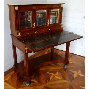 Empire Consulate Period So-called Bonheur Du Jour Writing Desk, Mahogany & Ormolu