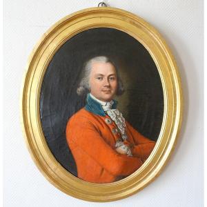 Ecole Française Du 18e Siècle, Portrait d'Aristocrate d'époque Louis XVI Directoire - Hst