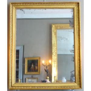 Empire Mirror, Gilt Wood Frame, 19th Century - 88x72cm