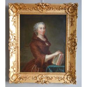 18th Century French School, Amusing Double Portrait Of A False Devotee, Followed By Nattier