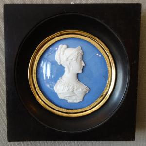 Sèvres: Royalist Miniature Portrait Of The Duchesse d'Angoulême In Wedgwood-style Cookie