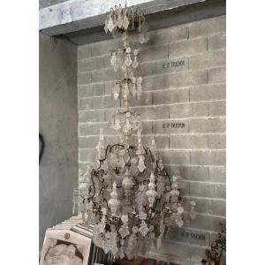 Spectaculaire lustre de Style Louis XV 24 feux - 3m de hauteur