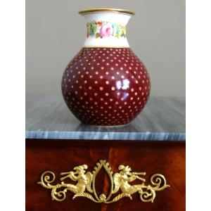 Manufacture Honoré - vase boule en porcelaine d'époque Restauration
