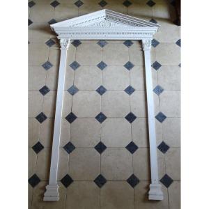 Door Frame, Period Neoclassical Door Surround From The Restoration Era, Circa 1820—lacquered Wood