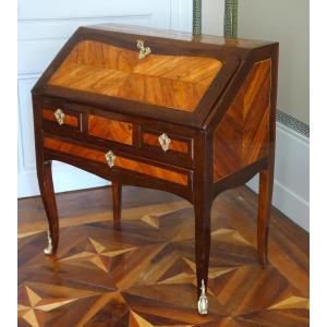 Vintage Louis XV-style Children's Sloping Desk With Marquetry—circa 1760