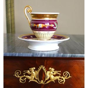 Porcelain Coffee Cup From The Empire And Restoration Periods
