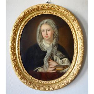 18th Century French School, Portrait Of Princess Marie Victoire Of Savoy - Carignan Hst