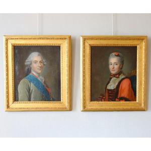 The Dauphin And The Dauphine Of France - Pair Of Portraits - Workshop Of Roslin Circa 1770