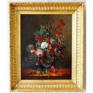 French School From The Early 19th Century, Follower Of Van Dael - Bouquet Of Flowers