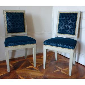 Jacob Frères, Tuileries Palace: Pair Of Consulate Period Chairs