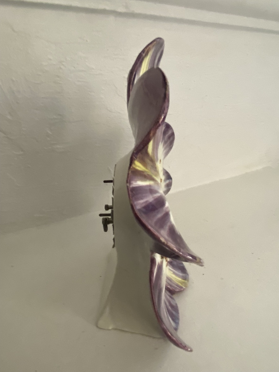 Delphin Massier Flower Pendulum In Barbotine -photo-3
