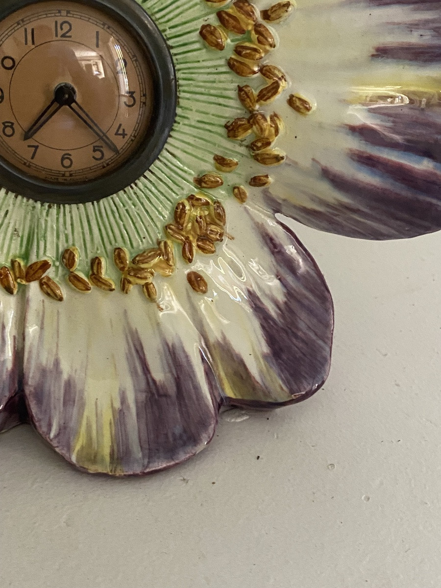 Delphin Massier Flower Pendulum In Barbotine -photo-3