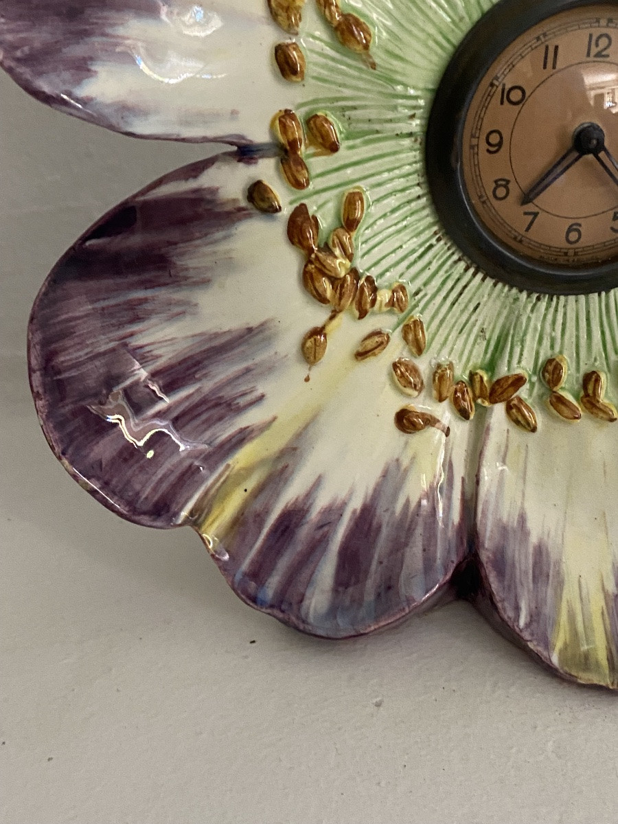 Delphin Massier Flower Pendulum In Barbotine -photo-4