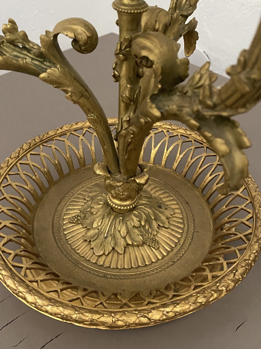 Lampe bouillotte en bronze de style LXVI -photo-3