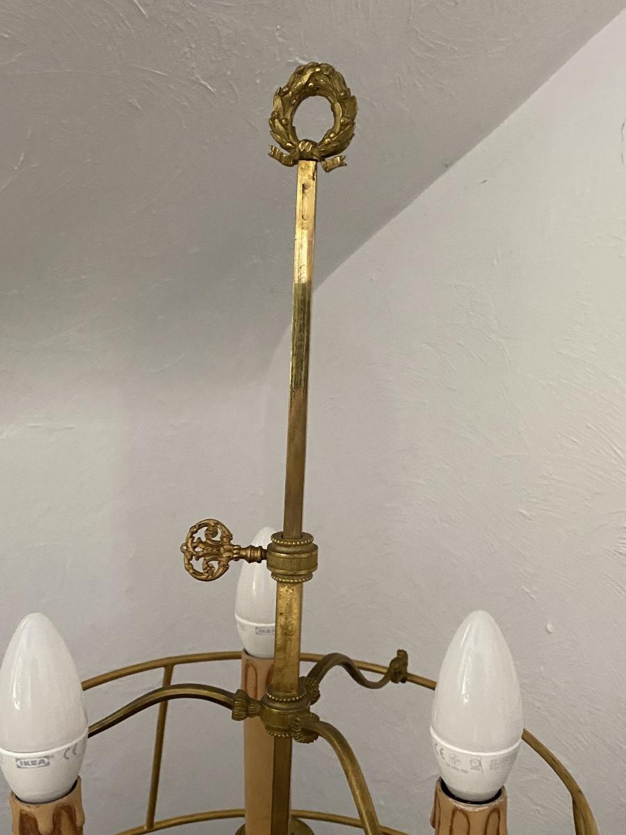 Lampe bouillotte en bronze de style LXVI -photo-1