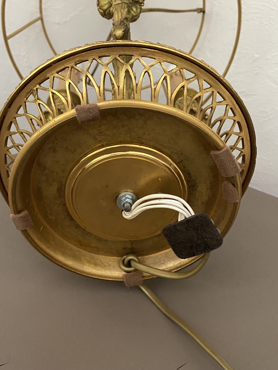 Lampe bouillotte en bronze de style LXVI -photo-2