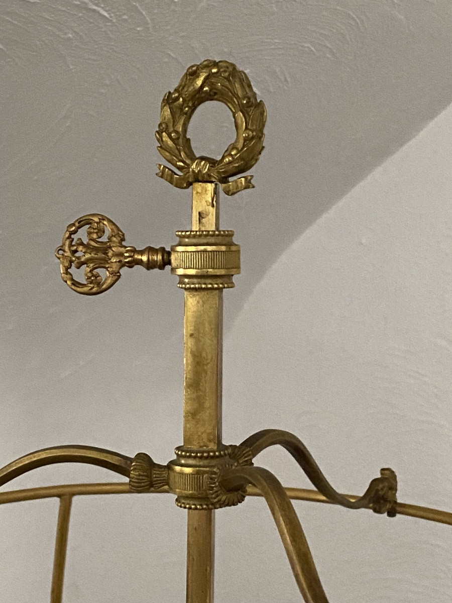 Lampe bouillotte en bronze de style LXVI -photo-3