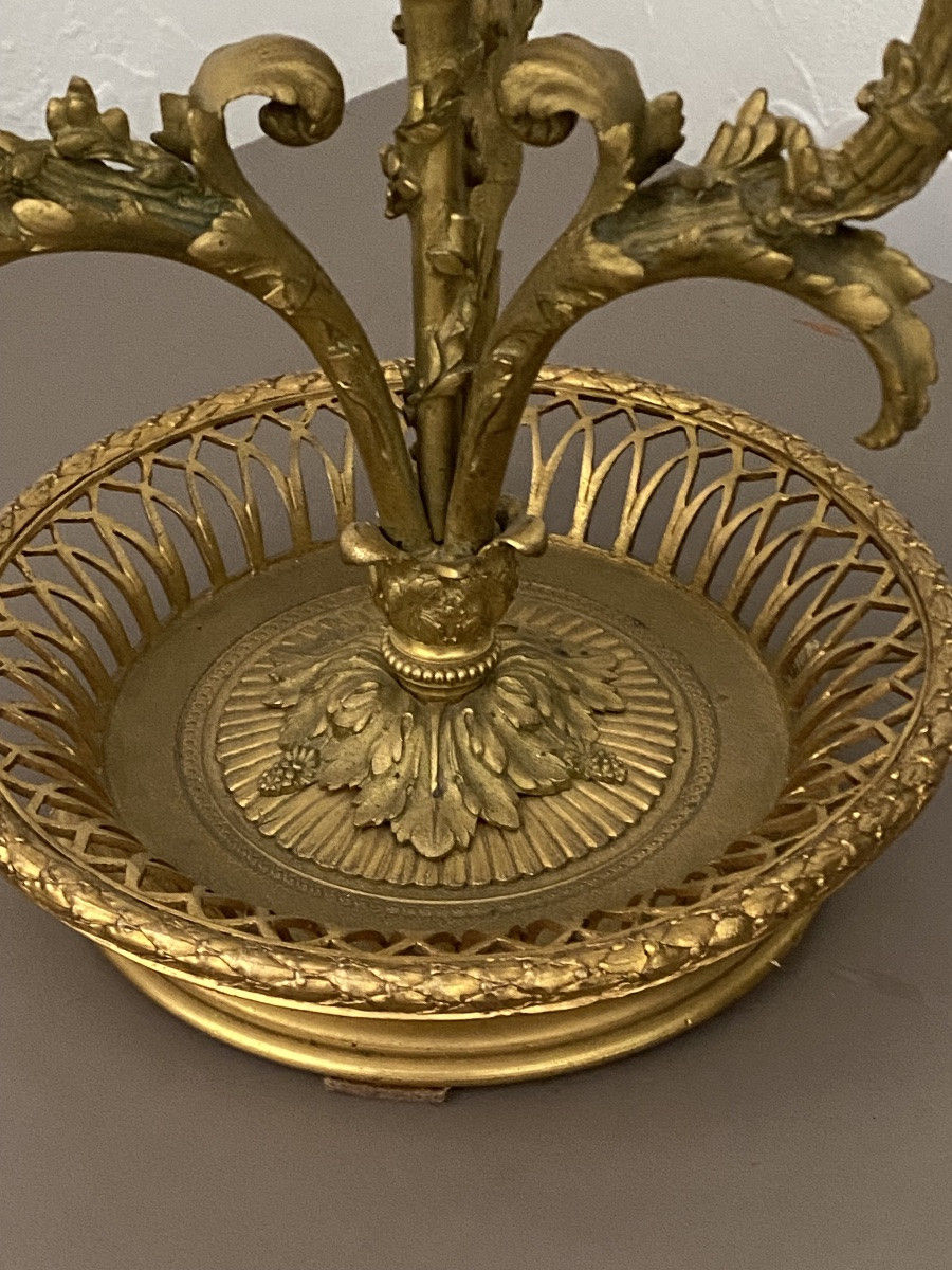 Lampe bouillotte en bronze de style LXVI -photo-6