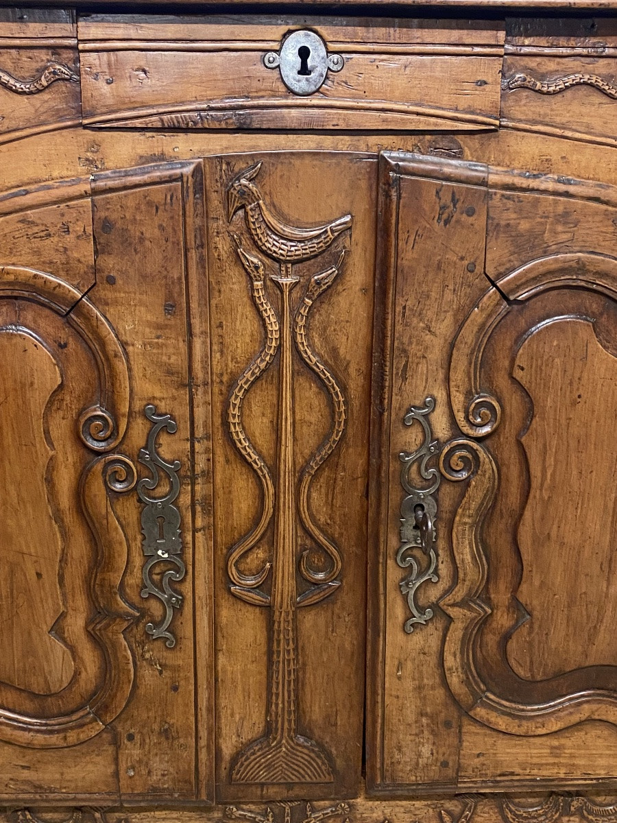 Lxv Provençal Carved Walnut Sideboard-photo-2