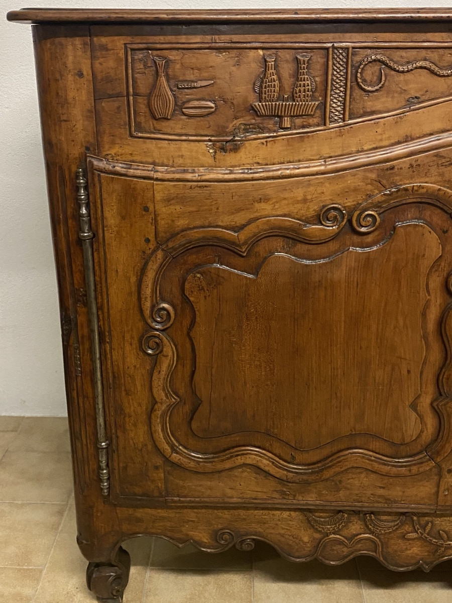 Lxv Provençal Carved Walnut Sideboard-photo-3