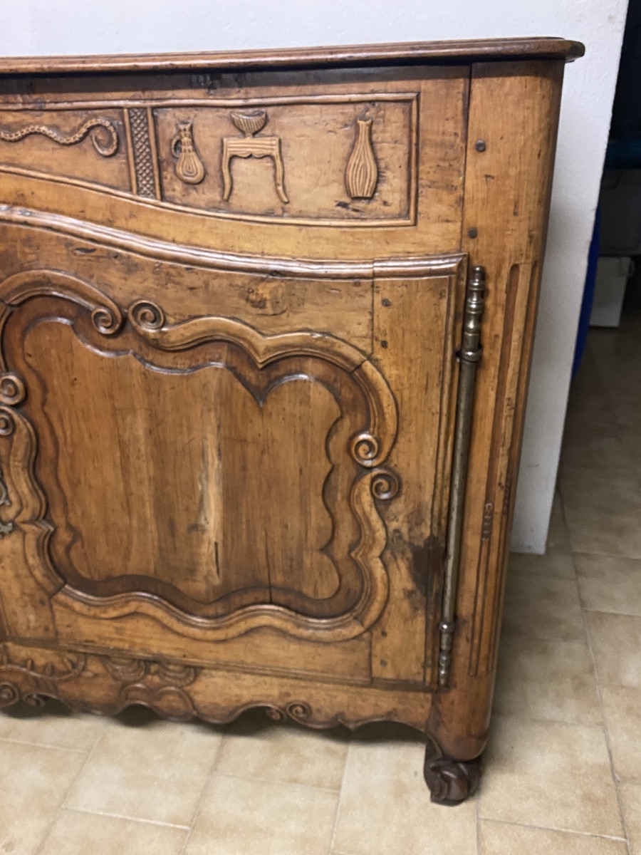 Lxv Provençal Carved Walnut Sideboard-photo-4