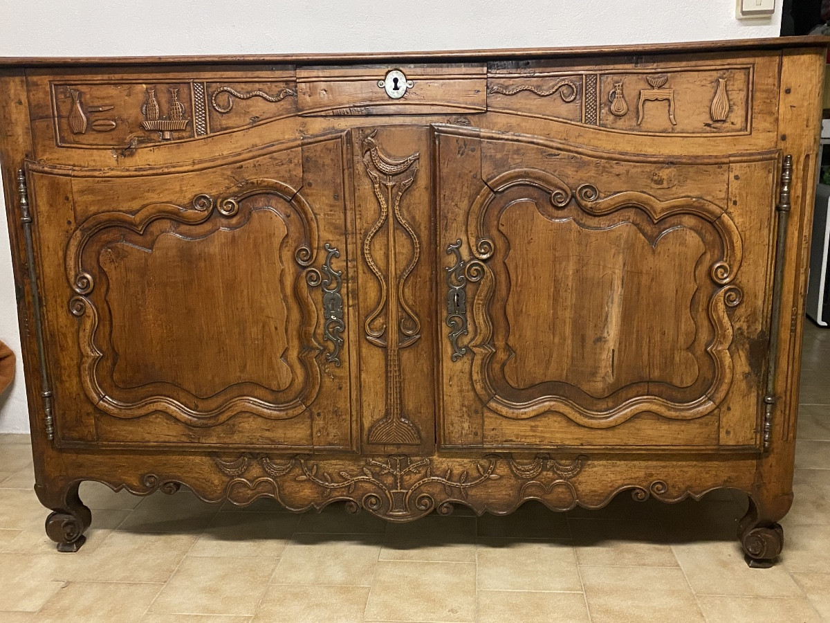 Lxv Provençal Carved Walnut Sideboard